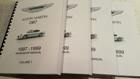 ASTON MARTIN - DB7 1997 - 1999  - WORKSHOP PARTS & OBD II MANUALS COMPLETE SET