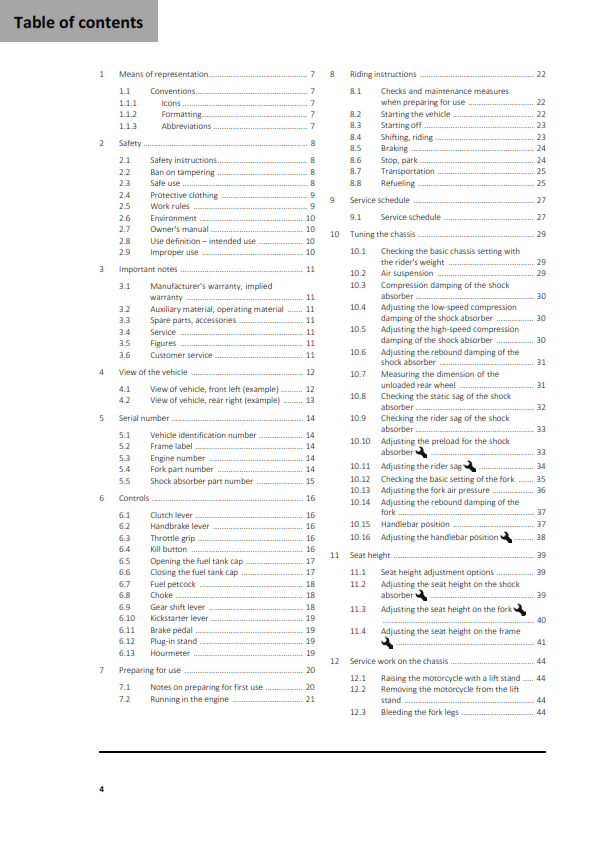 GASGAS 2026 OWNERS MANUAL - MC 65