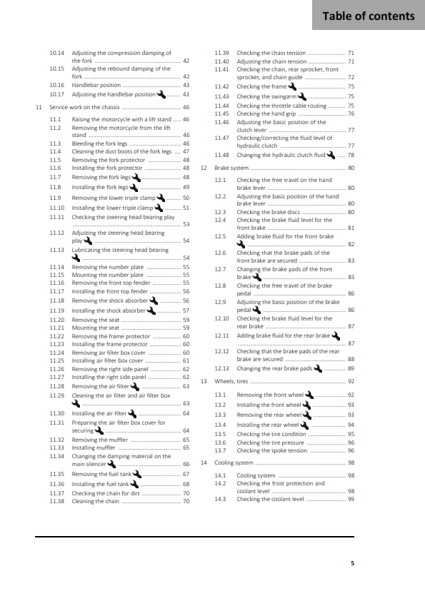 GASGAS 2026 OWNERS MANUAL - MC 125