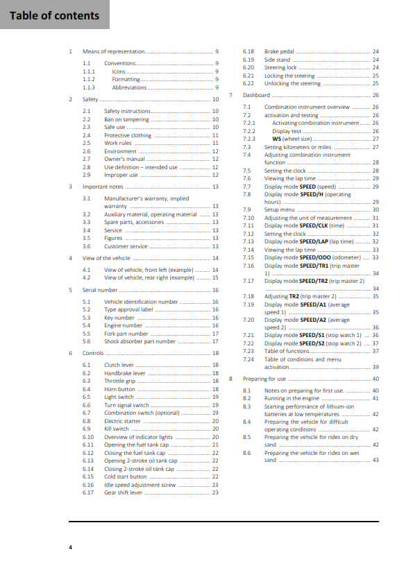GASGAS 2026 OWNERS MANUAL - EC 300 GP