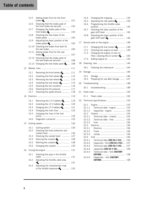 KTM 2026 - 350 SX-F XC-F FACTORY EDITION - OWNERS MANUAL USER GUIDE