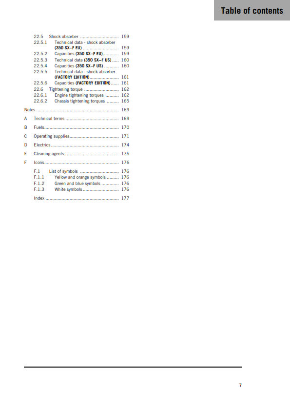 KTM 2026 - 350 SX-F XC-F FACTORY EDITION - OWNERS MANUAL USER GUIDE