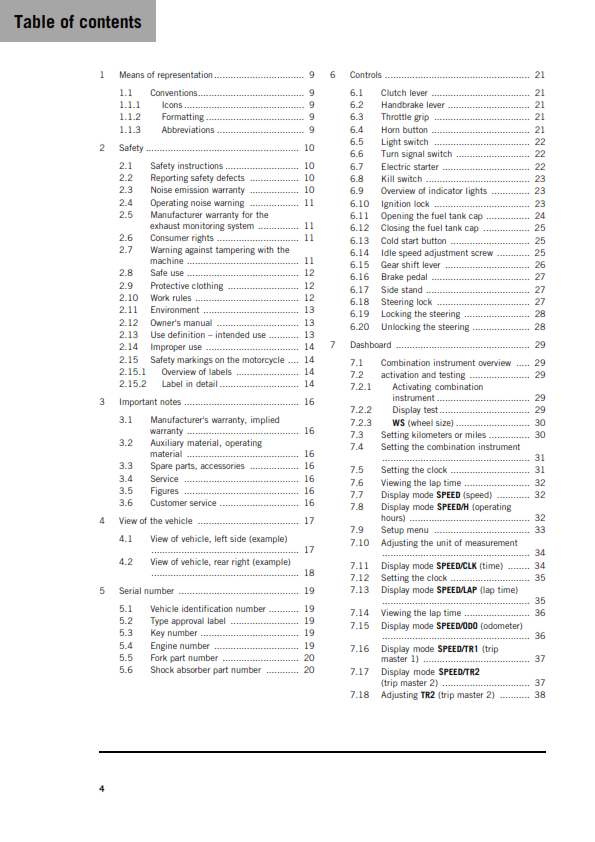 KTM 2026 - 350 EXC-F US - OWNERS MANUAL USER GUIDE