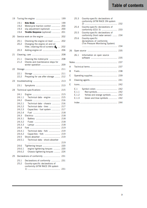 KTM 2026 - 1390 SUPER ADVENTURE S - OWNERS MANUAL USER GUIDE