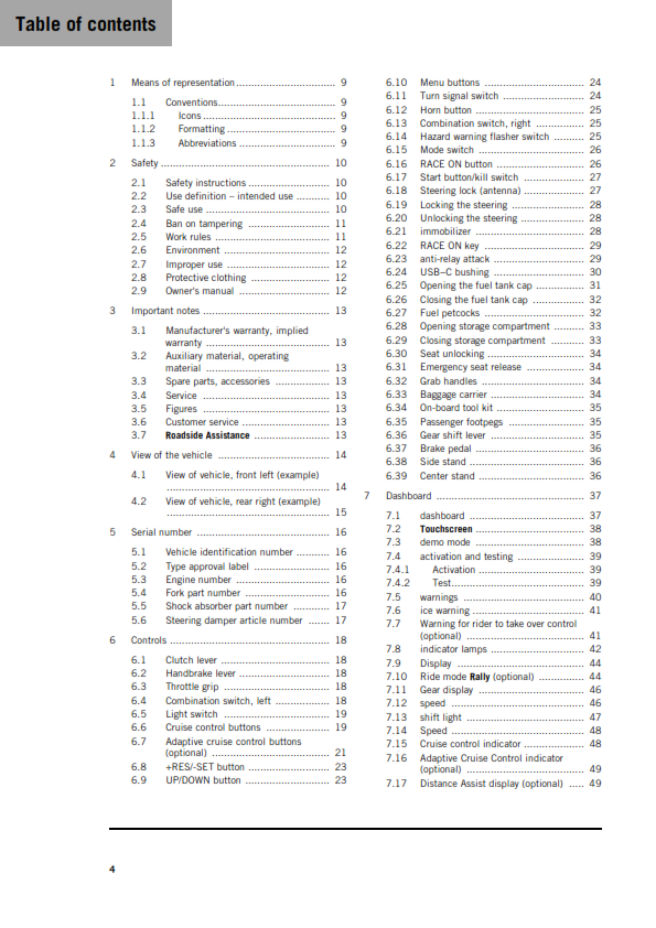 KTM 2026 - 1390 SUPER ADVENTURE R - OWNERS MANUAL USER GUIDE