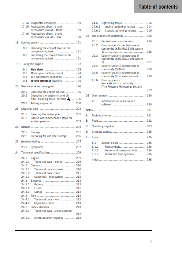 KTM 2026 - 1390 SUPER ADVENTURE R - OWNERS MANUAL USER GUIDE