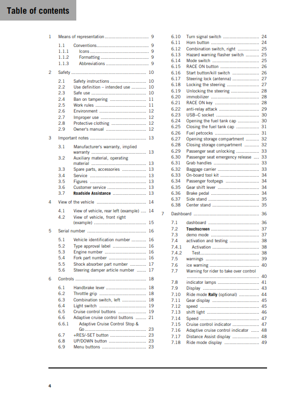 KTM 2026 - 1390 SUPER ADVENTURE S EVO - OWNERS MANUAL USER GUIDE