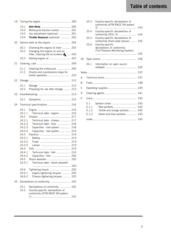 KTM 2026 - 1390 SUPER ADVENTURE S EVO - OWNERS MANUAL USER GUIDE