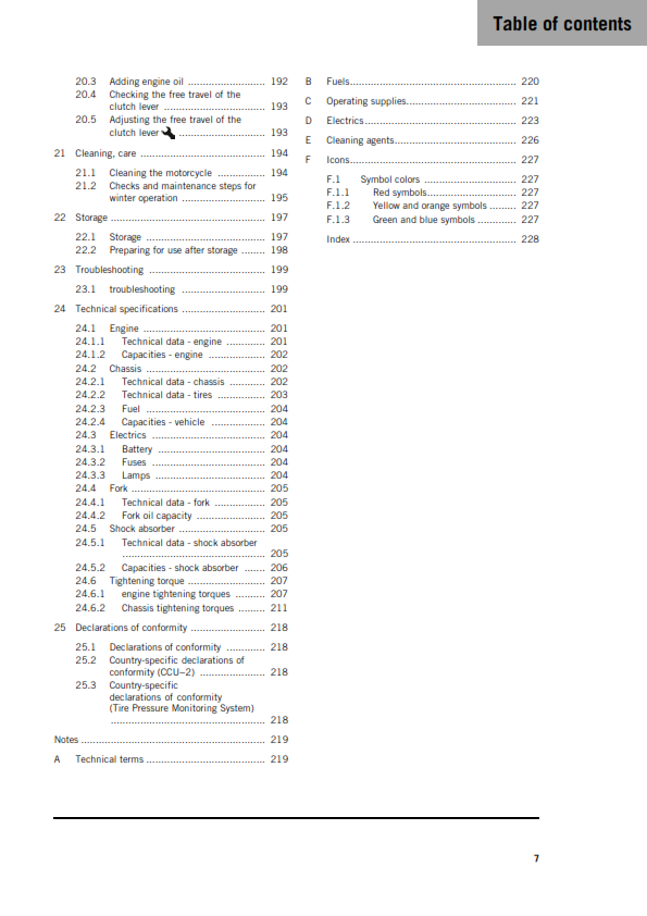 KTM 2026 - 990 RC R - OWNERS MANUAL USER GUIDE