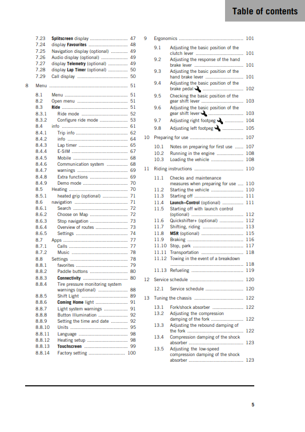 KTM 2026 - 990 RC R US - OWNERS MANUAL USER GUIDE