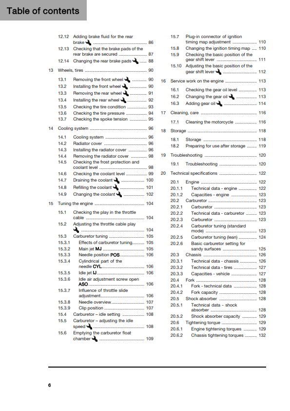HUSQVARNA 2026 - TC 85 19/16 17/14 - OWNERS MANUAL