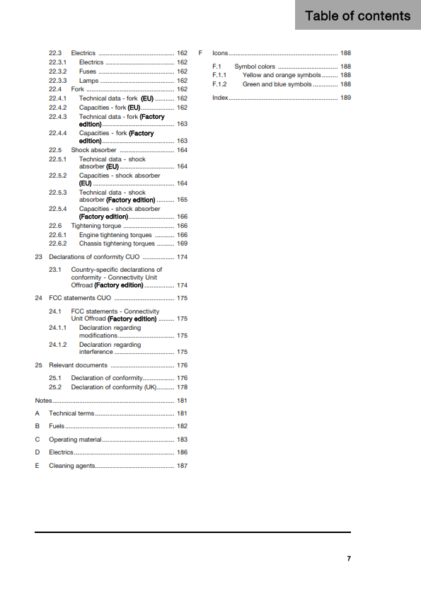 HUSQVARNA 2026 - FC 250 FACTORY EDITION - OWNERS MANUAL