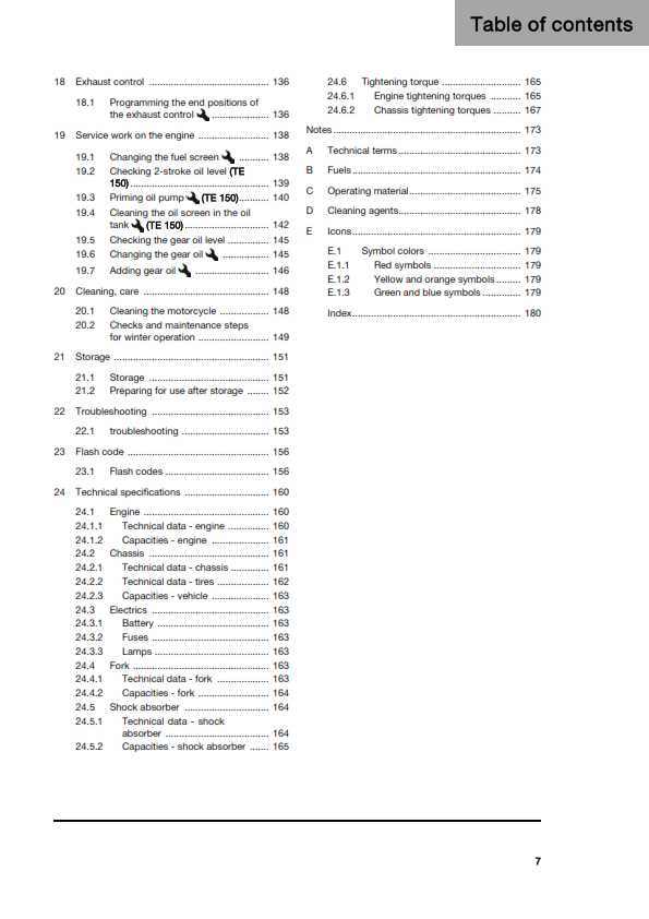 HUSQVARNA 2026 - TE 125 150 - OWNERS MANUAL