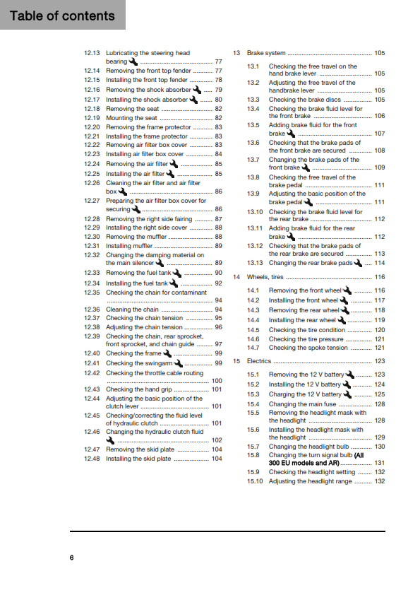 HUSQVARNA 2026 - TE 250 300 PRO - OWNERS MANUAL