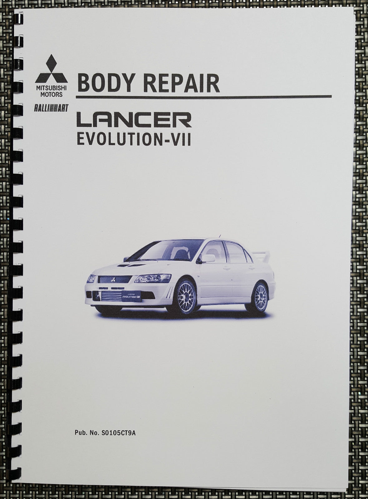 MITSUBISHI LANCER EVO VII BODY REPAIR MANUAL REPRINTED COMB BOUND