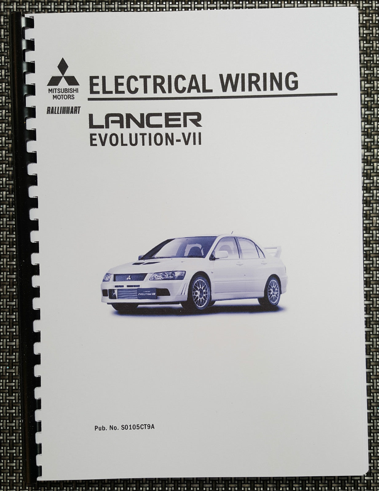 MITSUBISHI LANCER EVO VII ELECTRICAL WIRING MANUAL REPRINTED COMB BOUND