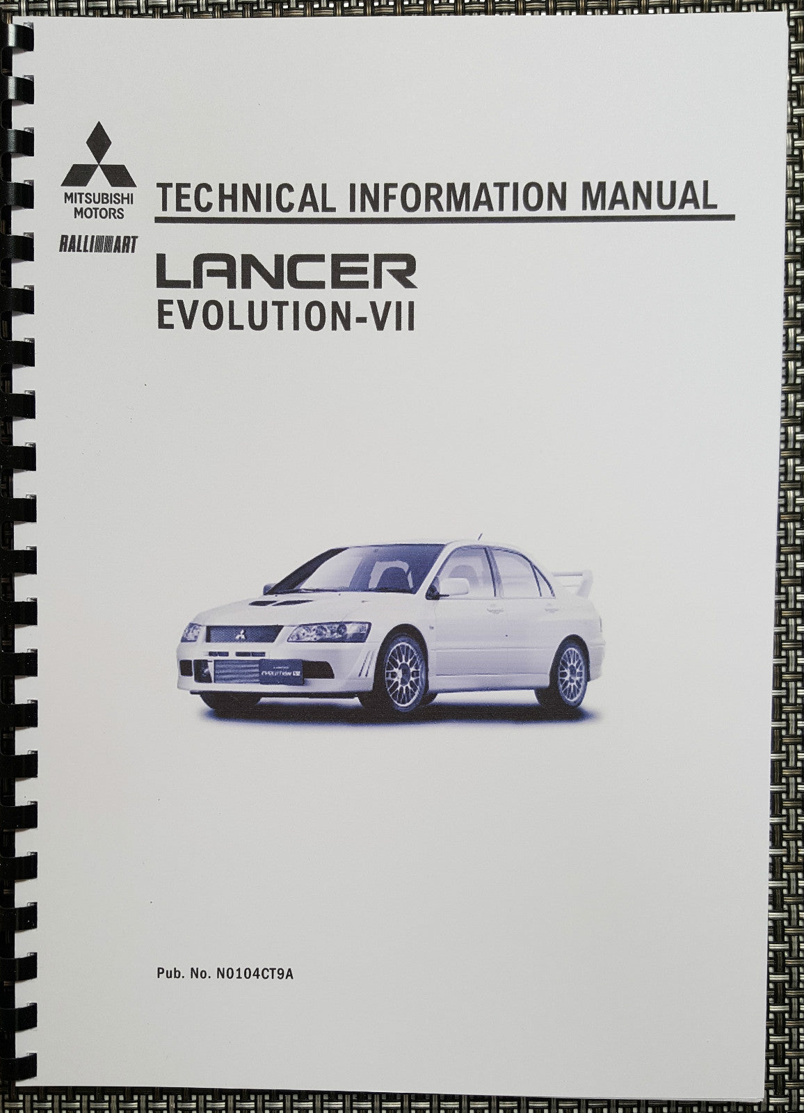 MITSUBISHI LANCER EVO VII TECHNICAL INFORMATION MANUAL REPRINTED COMB BOUND