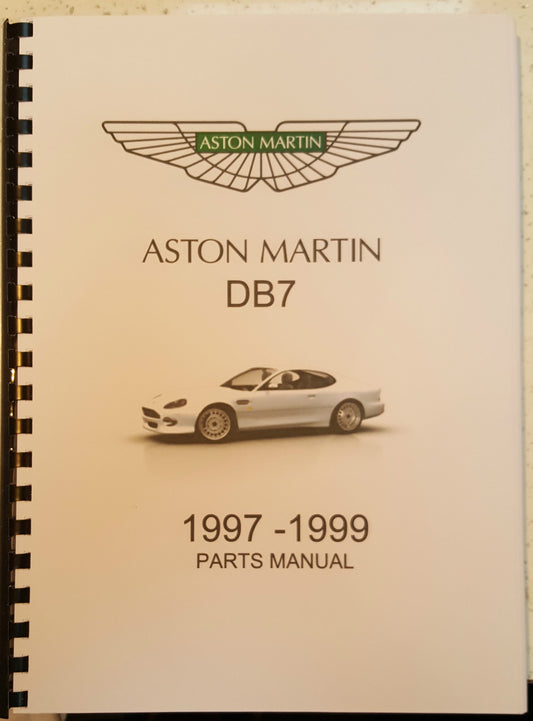 ASTON MARTIN DB7 ( FROM VIN 101019) 97 - 99 PARTS MANUAL REPRINTED COMB BOUND