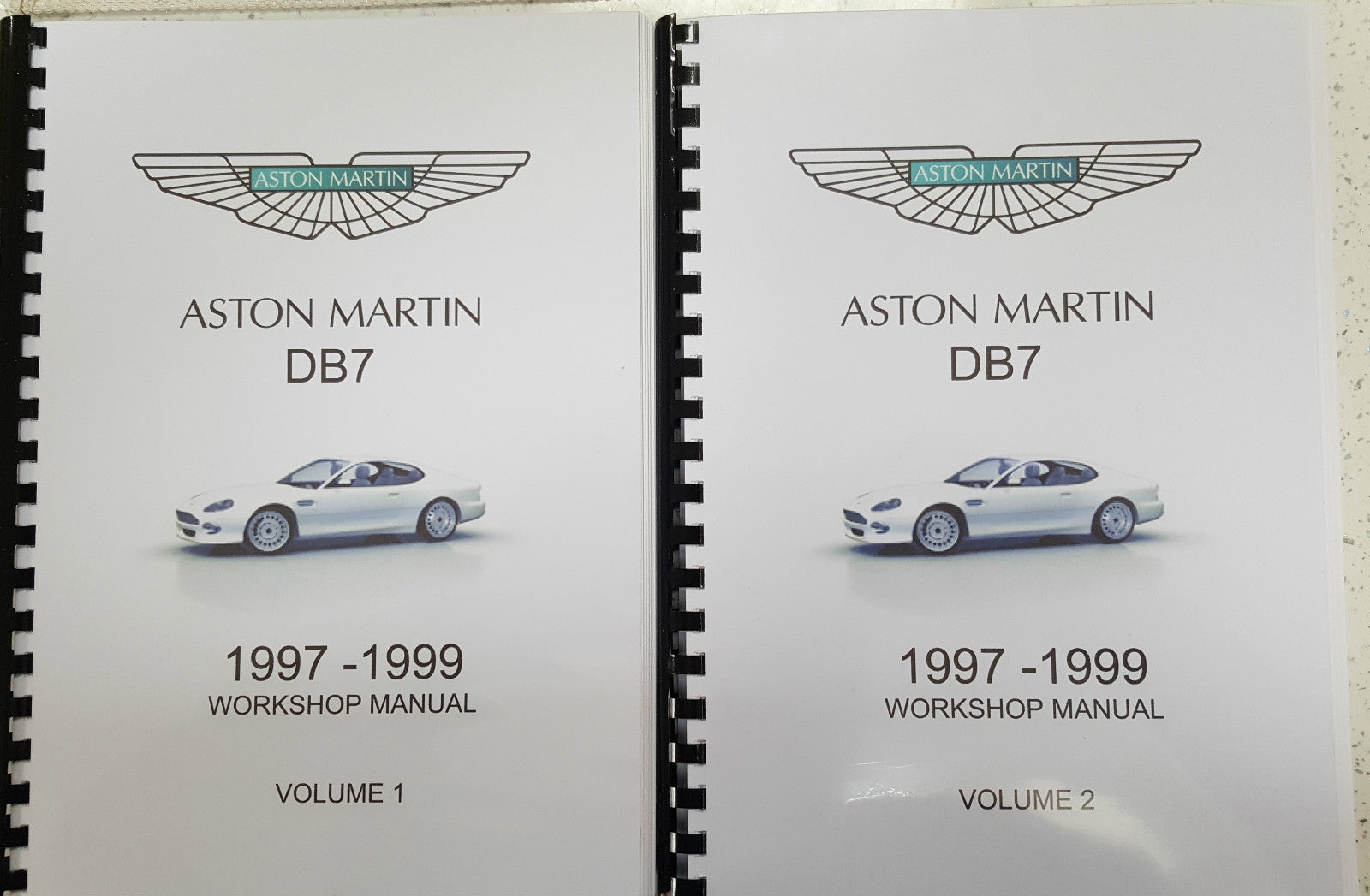 ASTON MARTIN DB7  WORKSHOP  MANUAL 97 - 99 REPRINTED A4 COMB BOUND