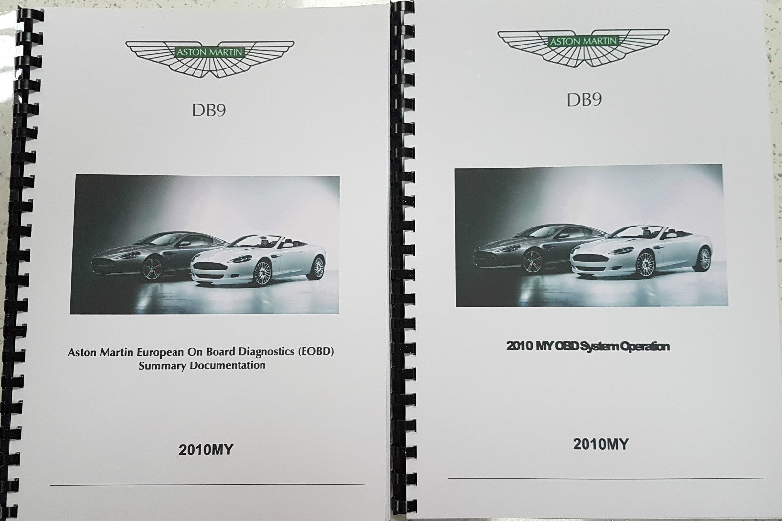 ASTON MARTIN DB9 2010 EOBD SUMMARY DOCUMENTATION & OBD SYSTEM OPERATION