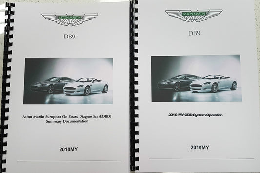 ASTON MARTIN DB9 2010 EOBD SUMMARY DOCUMENTATION & OBD SYSTEM OPERATION