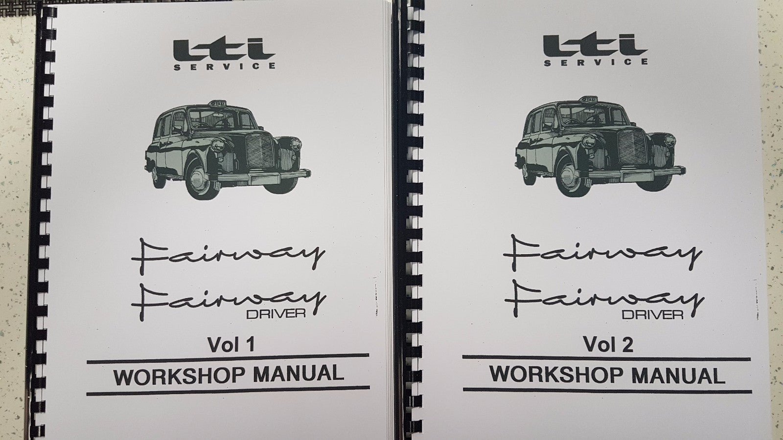 LTI FAIRWAY & FAIRWAY DRIVER TAXI 1989 ONWARDS WORKSHOP MANUAL REPRINTED