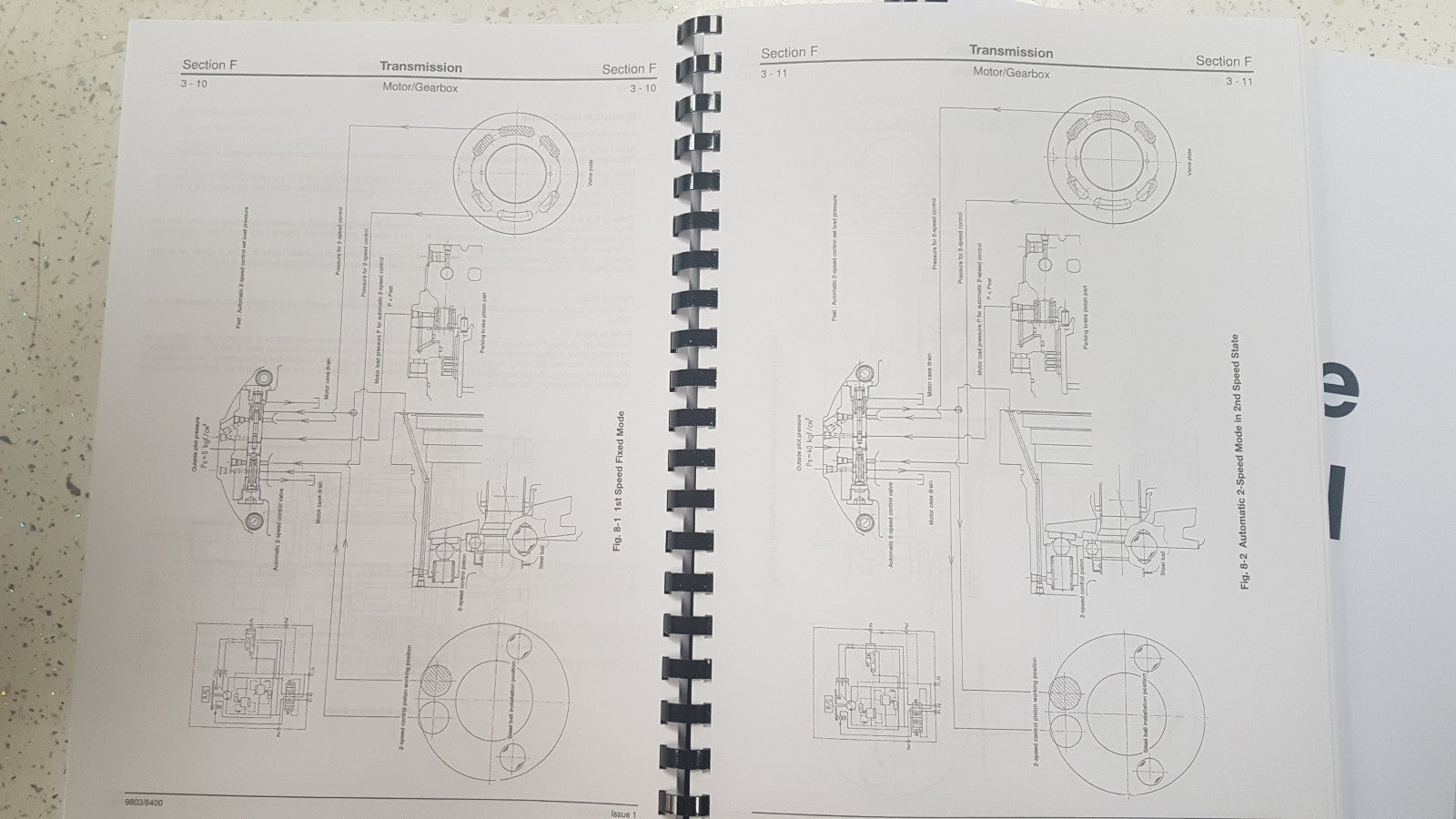 JCB JS200 JS210 JS220 JS240 JS260 SERVICE MANUAL REPRINTED COMB BOUND