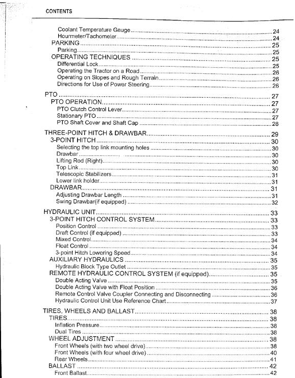 KUBOTA TRACTOR L4400 OPERATORS  MANUAL REPRINTED COMB BOUND