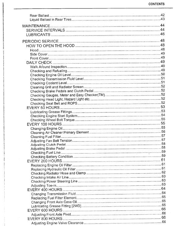 KUBOTA TRACTOR L4400 OPERATORS  MANUAL REPRINTED COMB BOUND