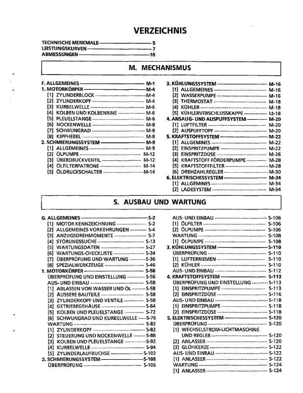 KUBOTA 70MM STROKE SERIES DIESEL ENGINE WORKSHOP MANUAL REPRINT COMB BOUND
