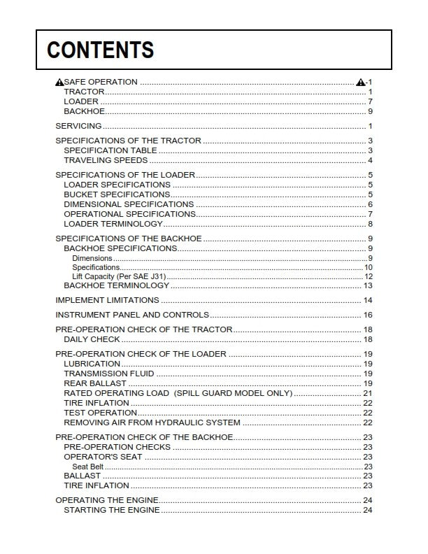 KUBOTA BX25DLB-AU LA240A BT602 TRACTOR OPERATOR MANUAL REPRINTED COMB BOUND