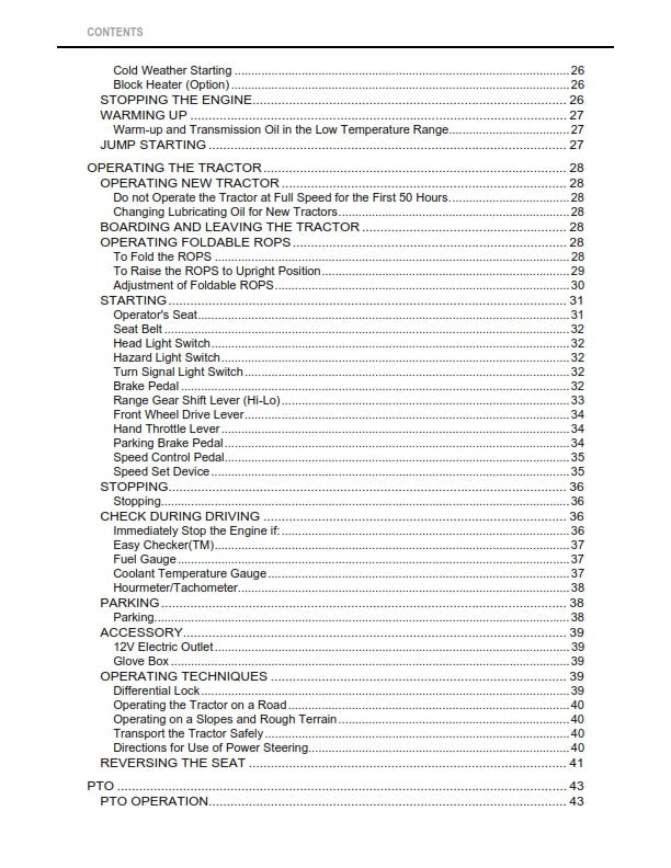 KUBOTA BX25DLB-AU LA240A BT602 TRACTOR OPERATOR MANUAL REPRINTED COMB BOUND