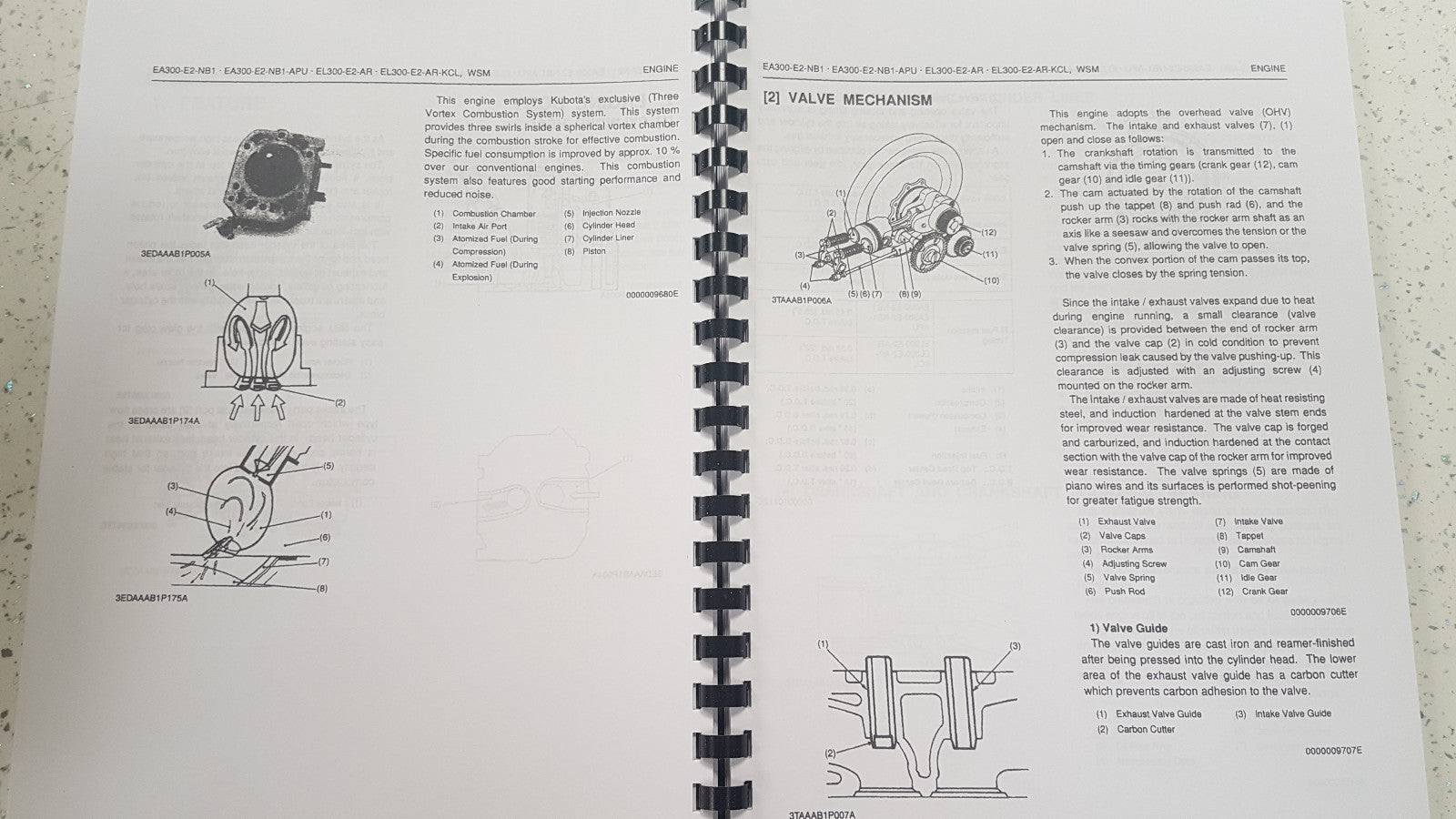 KUBOTA EA300 EL300 DIESEL ENGINE WORKSHOP MANUAL 2005 EDITION REPRINTED