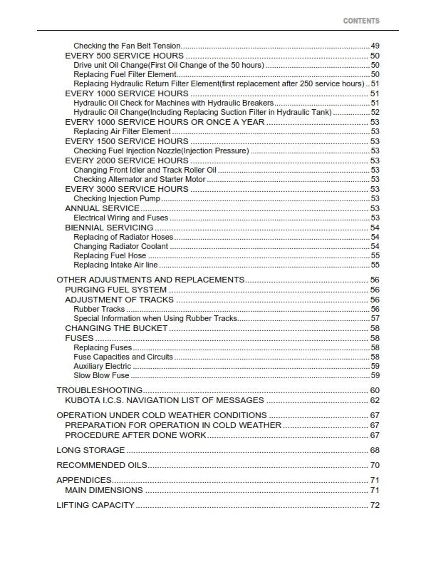 KUBOTA KX 016-4 KX 018-4 EXCAVATOR OPERATOR MANUAL REPRINTED COMB BOUND