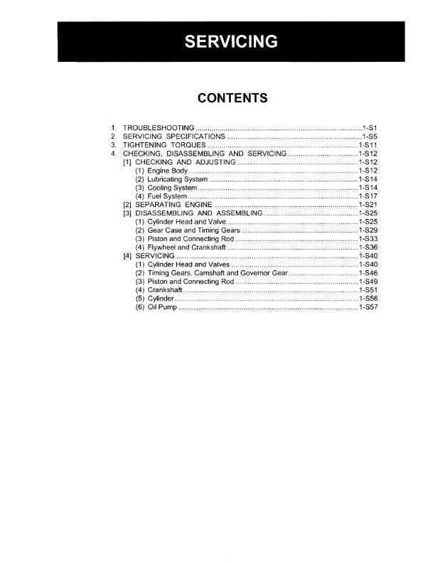 KUBOTA ZD221-48 ZD221-54 WORKSHOP MANUAL REPRINTED COMB BOUND