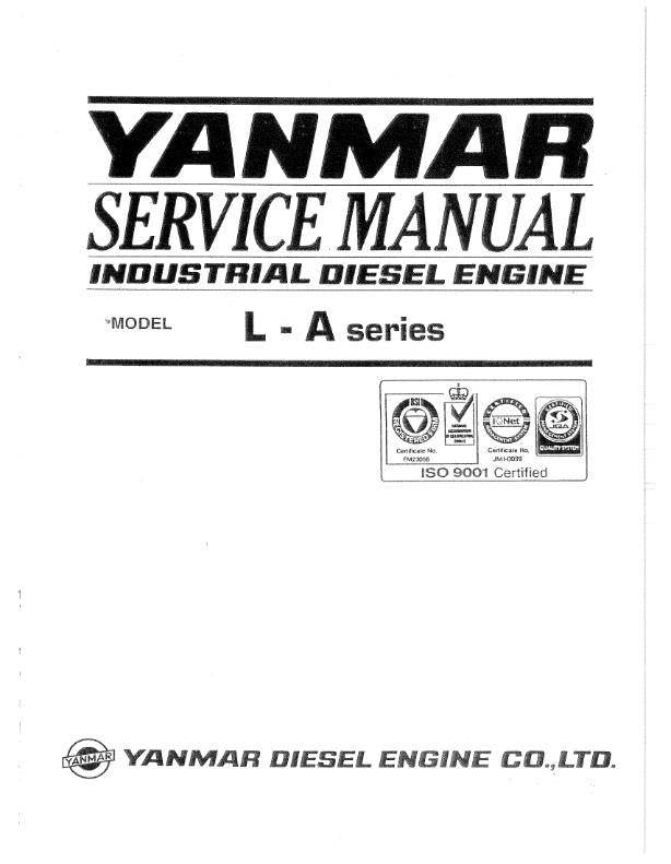 YANMAR L40AE L48AE L60AE L70AE L75AE L90AE L100AE SERVICE MANUAL REPRINTED
