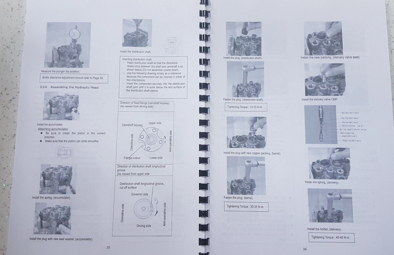 YANMAR FUEL INJECTION YPD-MP2 YPD-MP4 SERVICE MANUAL REPRINTED COMB BOUND