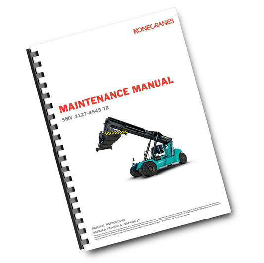 KONECRANES SMV 4127-4545 TB OPERATING & MAINTENANCE MANUAL REPRINTED COMB BOUND