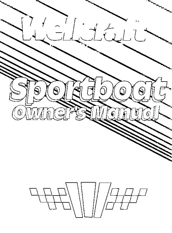 WELLCRAFT SPORTBOAT 1996 OWNERS MANUAL REPRINTED COMB BOUND