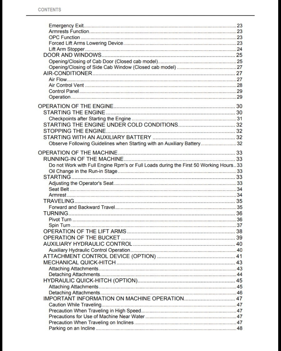 KUBOTA SSL SKID STEER LOADER SSV 65 75 OPERATOR MANUAL REPRINT COMB BOUND