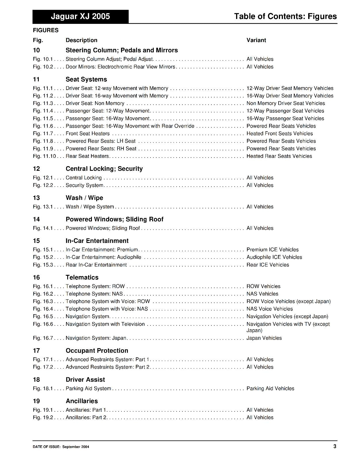 JAGUAR XJ SEDAN 2005 MODEL + LWB ELECTRICAL WIRING MANUAL REPRINTED COMB BOUND