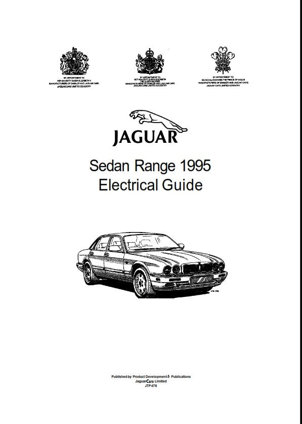JAGUAR SEDAN RANGE 1995 ELECTRICAL GUIDE REPRINTED COMB BOUND