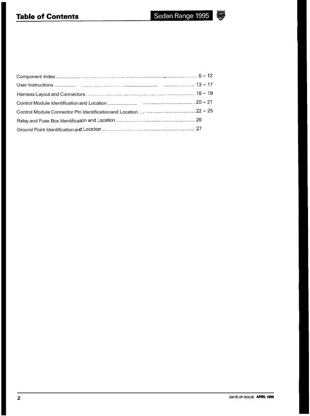 JAGUAR SEDAN RANGE 1995 ELECTRICAL GUIDE REPRINTED COMB BOUND