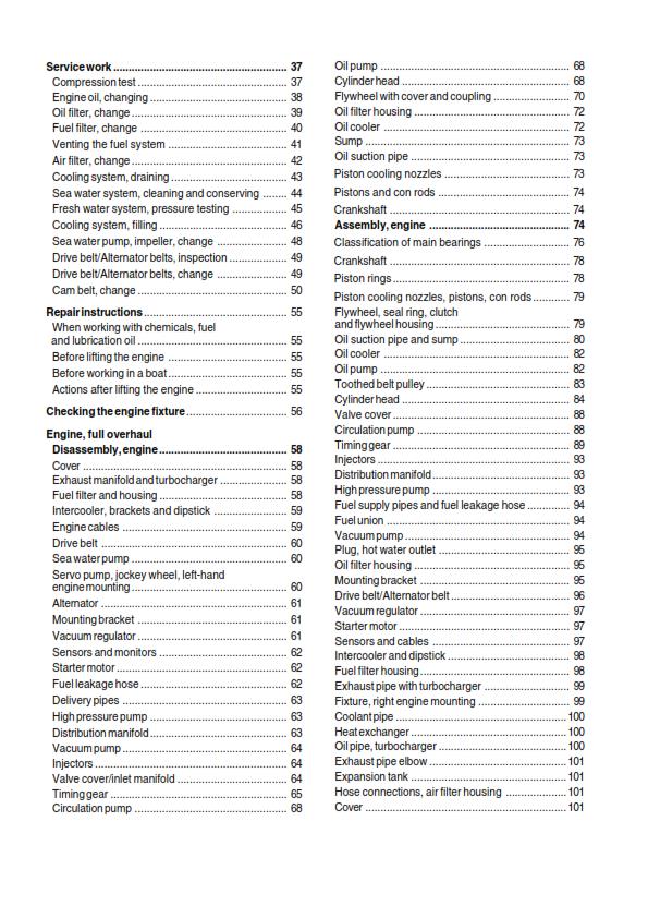 VOLVO PENTA GROUP 21-26 D3 ENGINE WORKSHOP MANUAL REPRINTED 07-2006