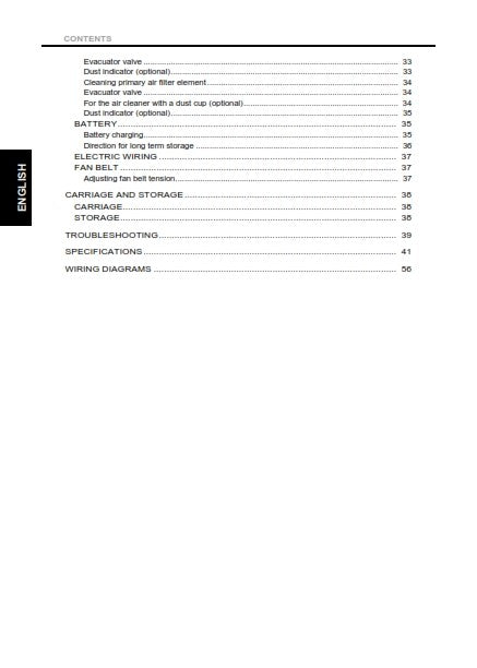 KUBOTA VARIOUS E3 & E3BG DIESEL ENGINES OPERATOR MANUAL REPRINTED AND COMB BOUND