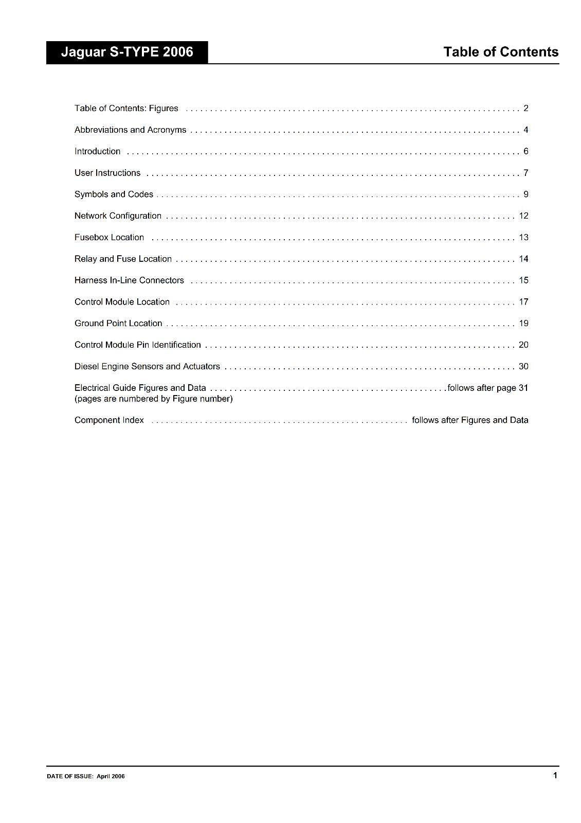 JAGUAR S-TYPE 2006 VIN N52048 ON ELECTRICAL GUIDE MANUAL REPRINTED COMB BOUND