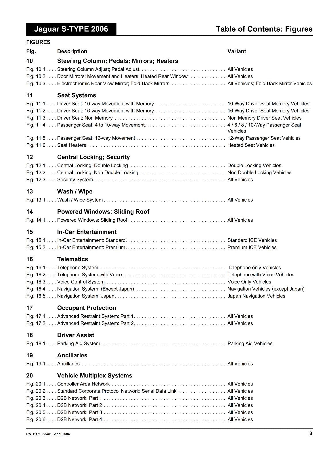JAGUAR S-TYPE 2006 VIN N52048 ON ELECTRICAL GUIDE MANUAL REPRINTED COMB BOUND
