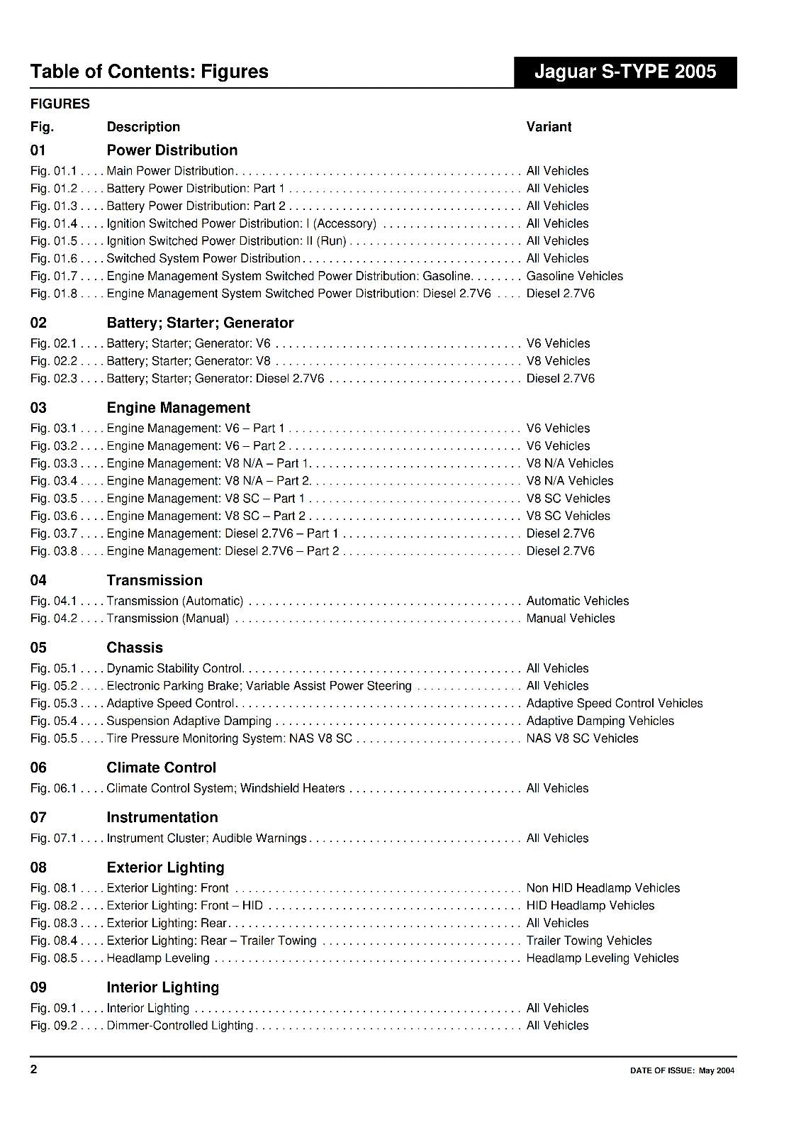 JAGUAR S-TYPE 2005 VIN N13089 ON ELECTRICAL GUIDE MANUAL REPRINTED COMB BOUND