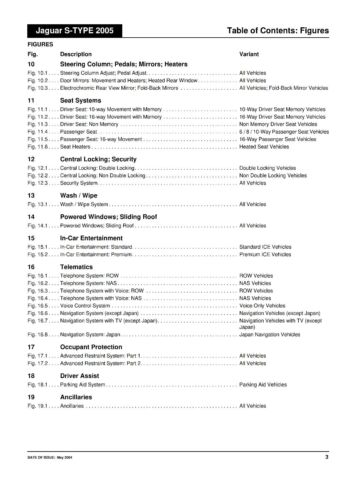 JAGUAR S-TYPE 2005 VIN N13089 ON ELECTRICAL GUIDE MANUAL REPRINTED COMB BOUND