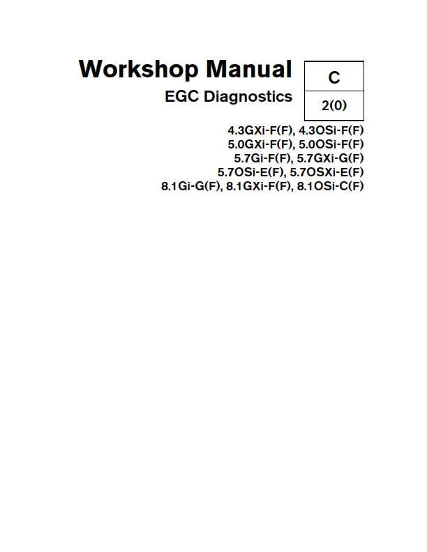 VOLVO PENTA GXi OSi Gi SXi EGC DIAGNOSTICS WORKSHOP MANUAL REPRINTED 10-2006